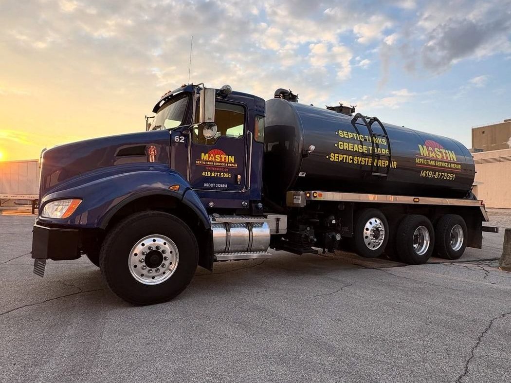 Mastin pump truck for commercial grease trap cleaning
